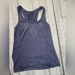 Lululemon S6 Peacock embellished Sleveless Tank Top